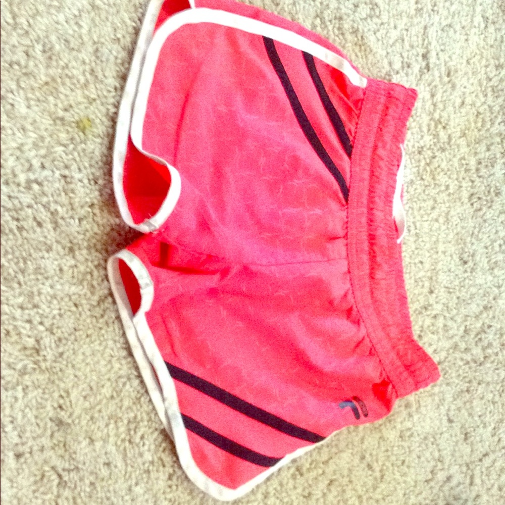 Pink Fila girls athletic shorts.